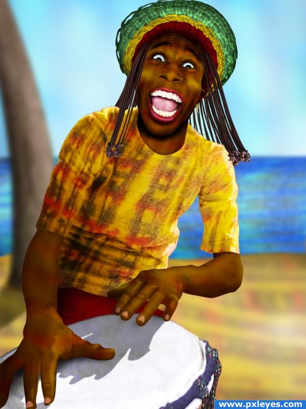 Rasta Man photoshop picture